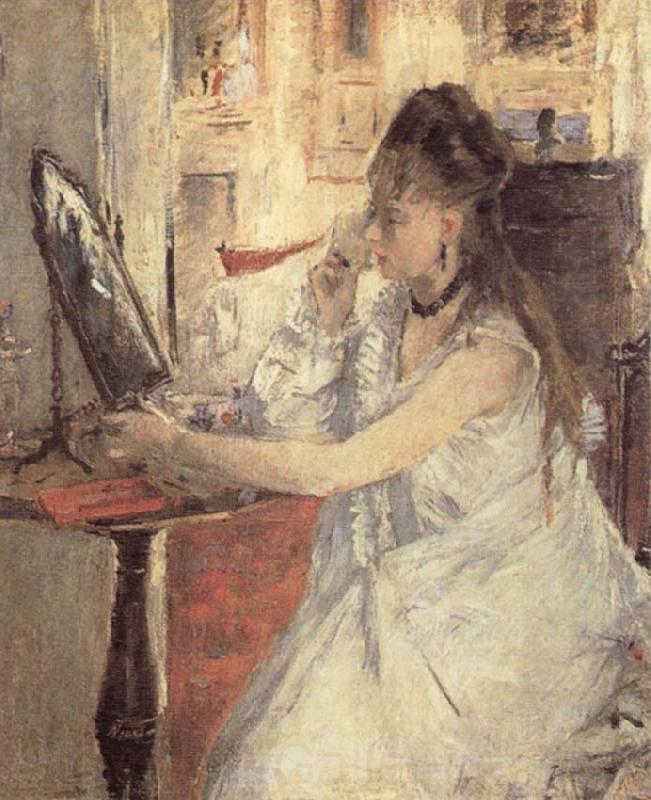 Berthe Morisot Young Woman powdering Herself Spain oil painting art
